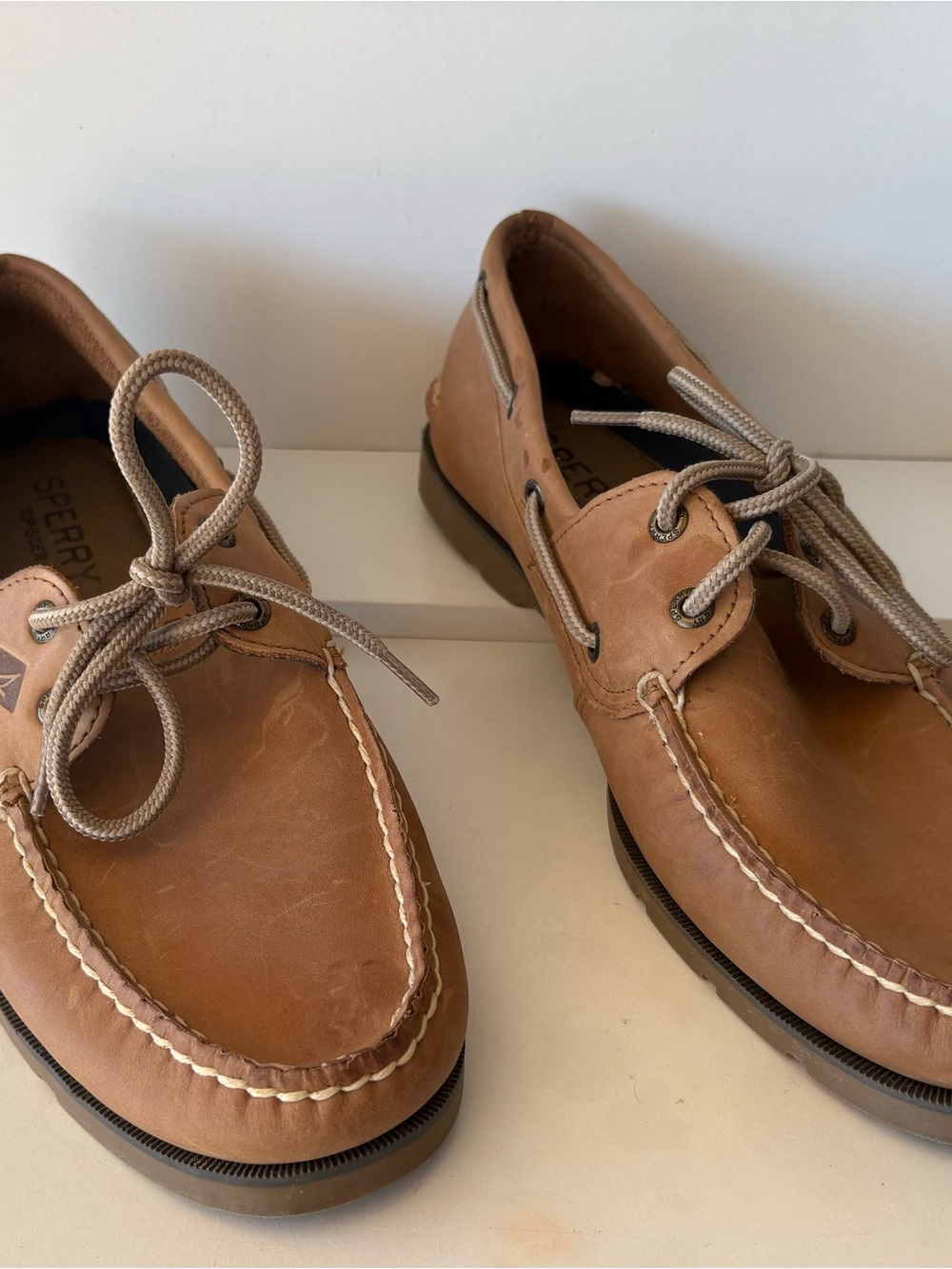 Sperry Men's Brown Leather Boat Shoes